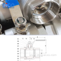 Stainless Steel BSP 2PC Industrial Floating Ball Valve